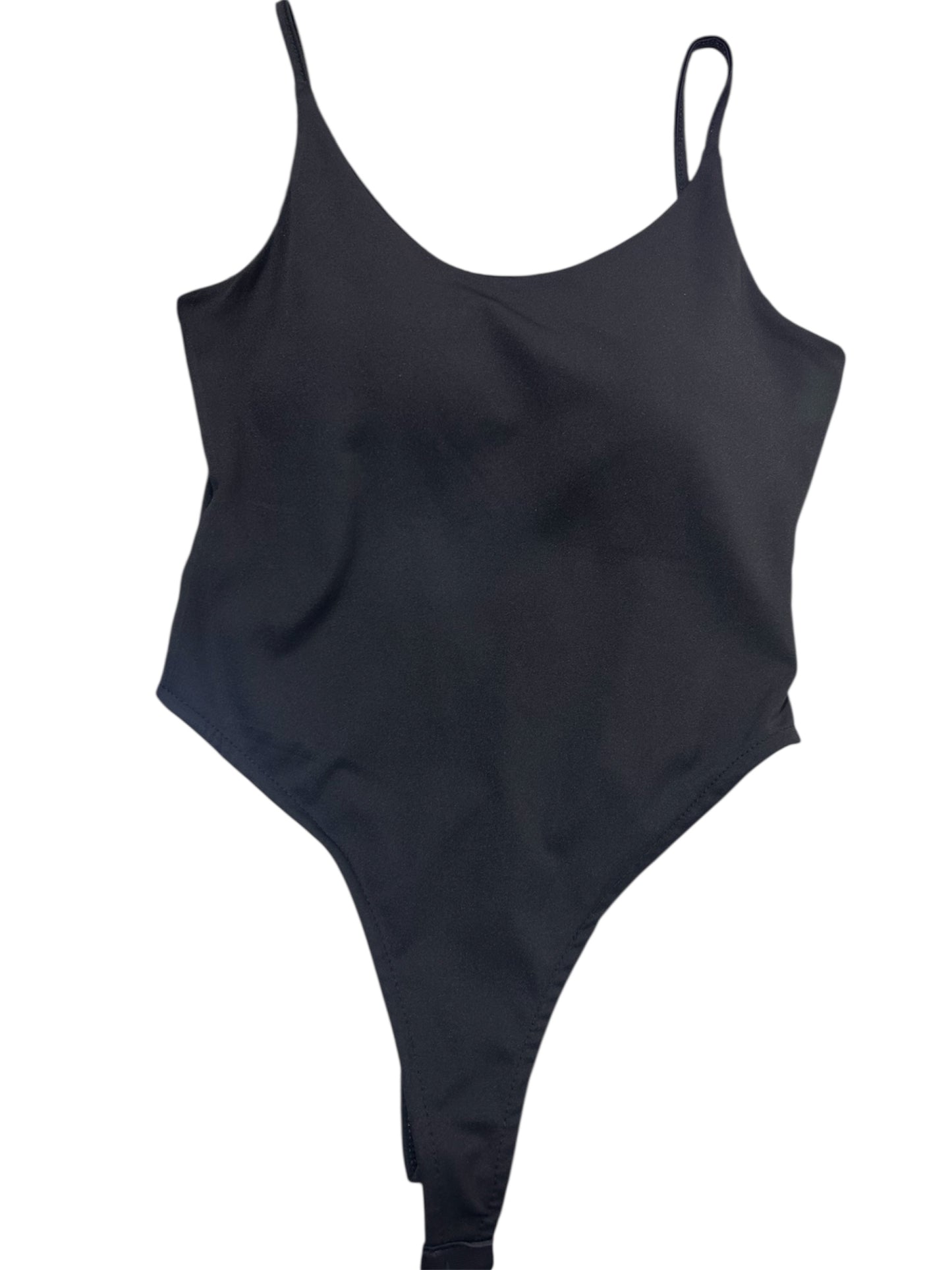 Body Nero con Spalline Sottili