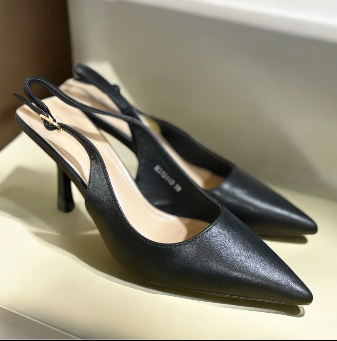 Décolleté Slingback Nere