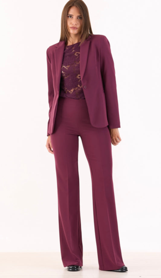 Tailleur PDK bordeaux