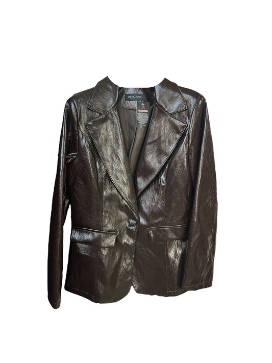 Blazer in pelle Marrone