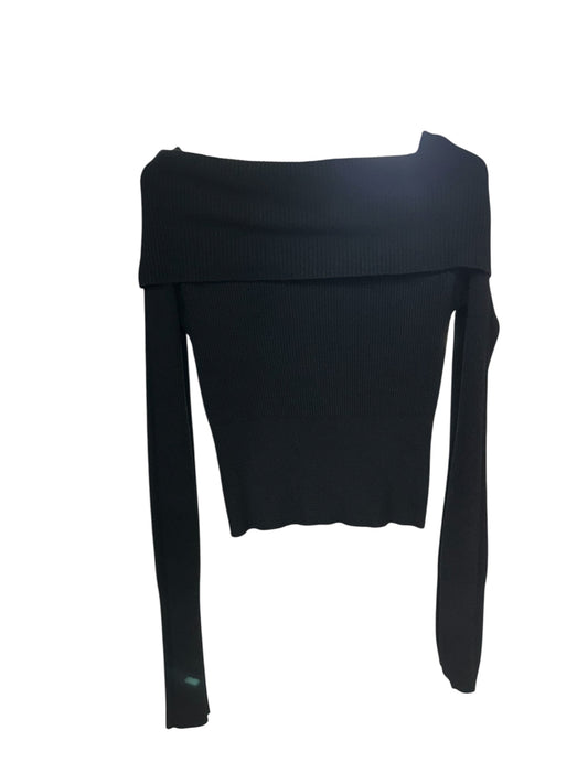 Maglione con scollo a barca Nero