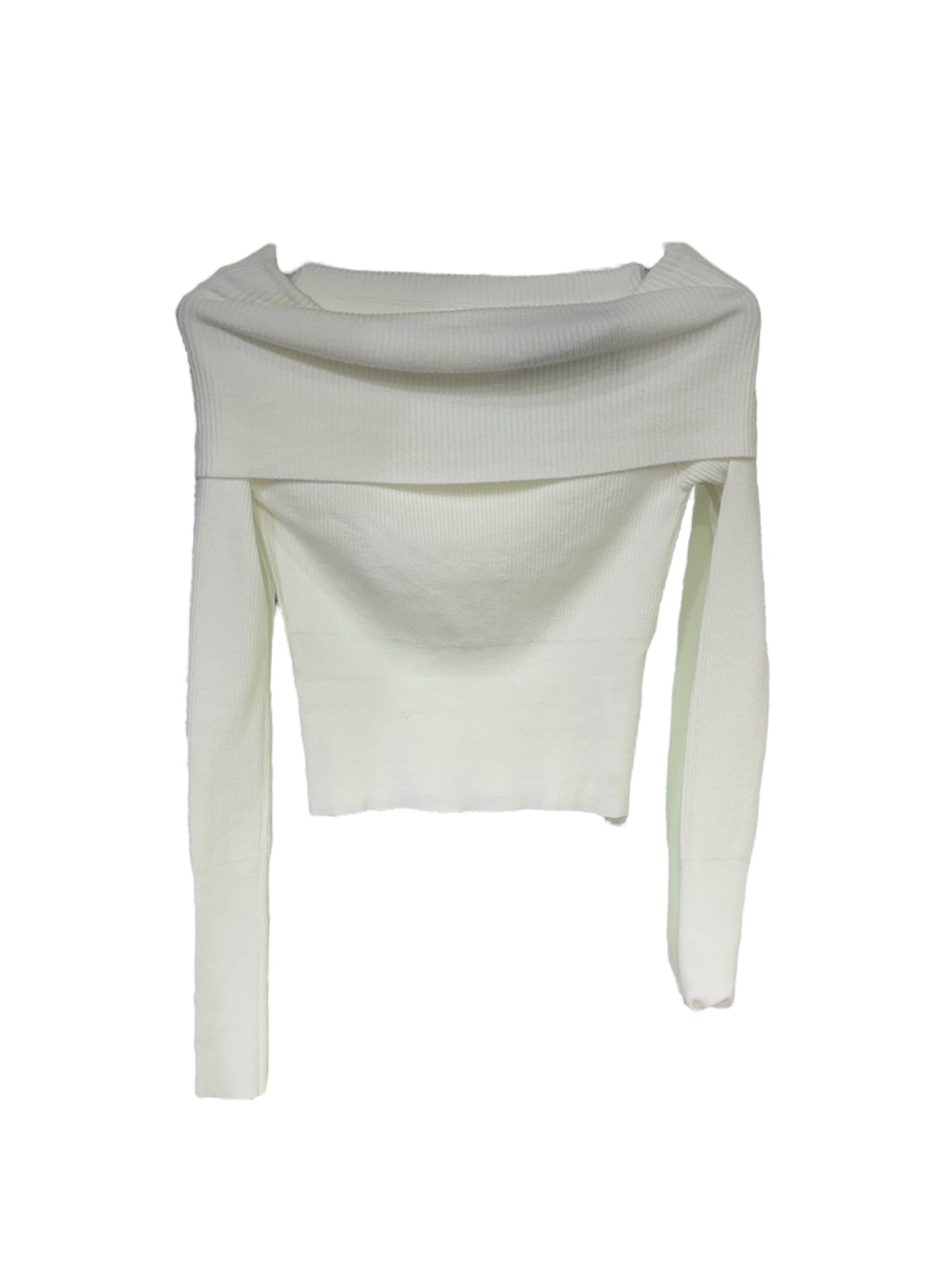 Maglione scollo a barca Bianco