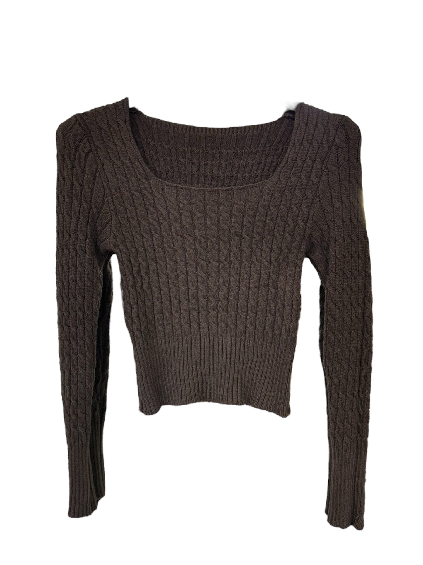 Maglione intrecciato Brown