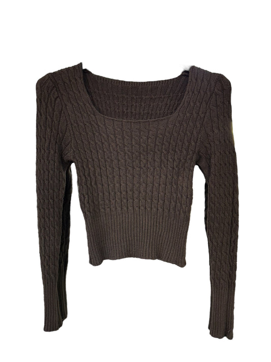 Maglione intrecciato Brown