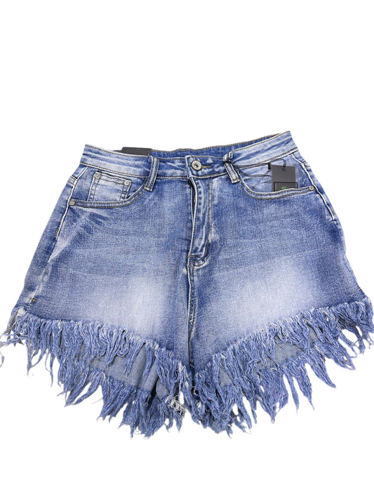 Pantaloncino Jeans con Frange Lunghe