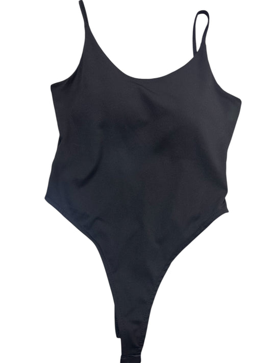 Body Nero con Spalline Sottili