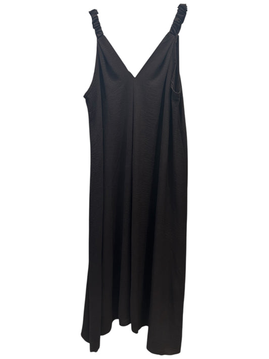 Abito Corto con Spalline Arricciate Marrone