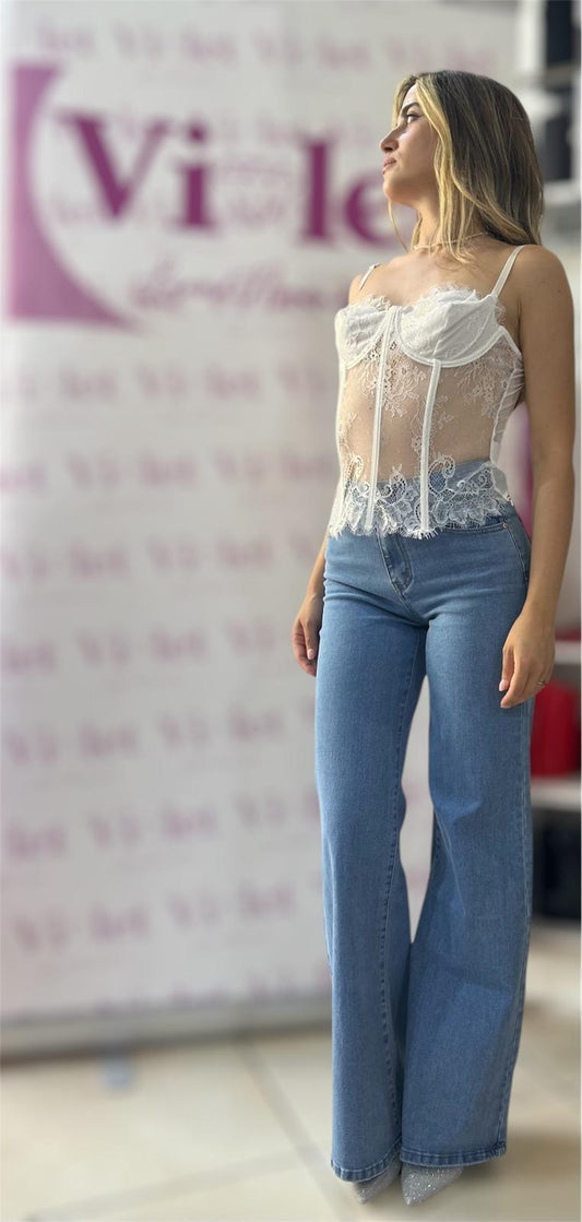 Jeans Gamba Ampia