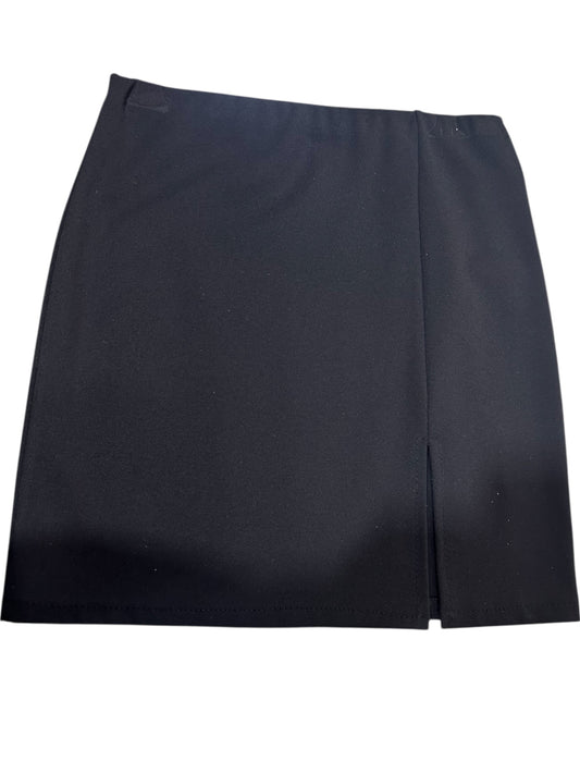 Minigonna Nera Basic con Spacco