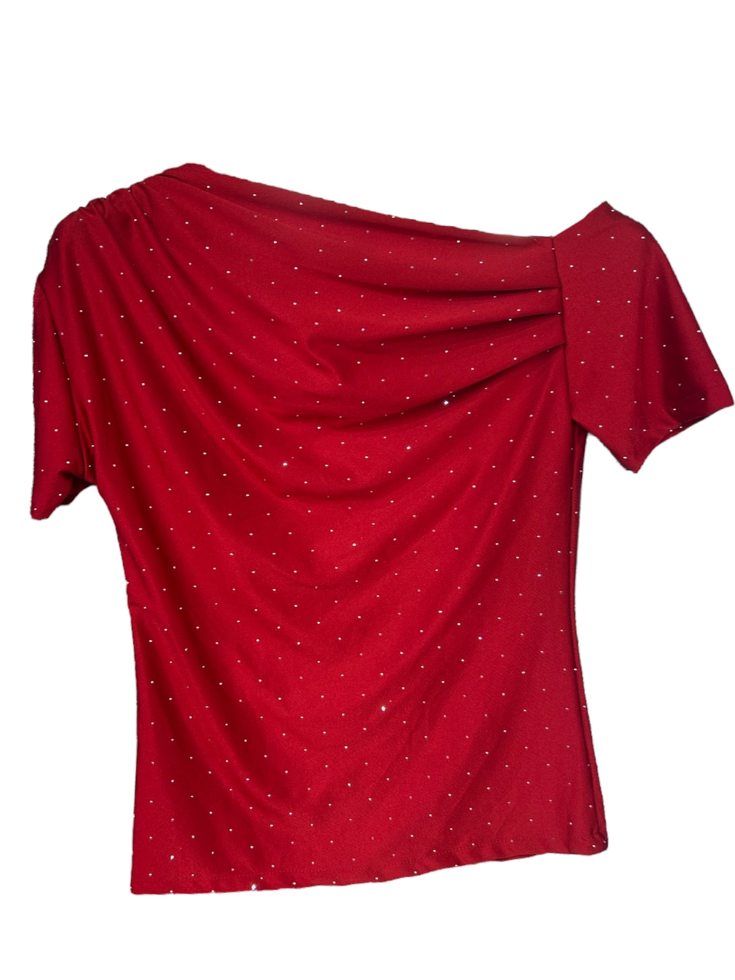 Maglia Monospalla con Strass