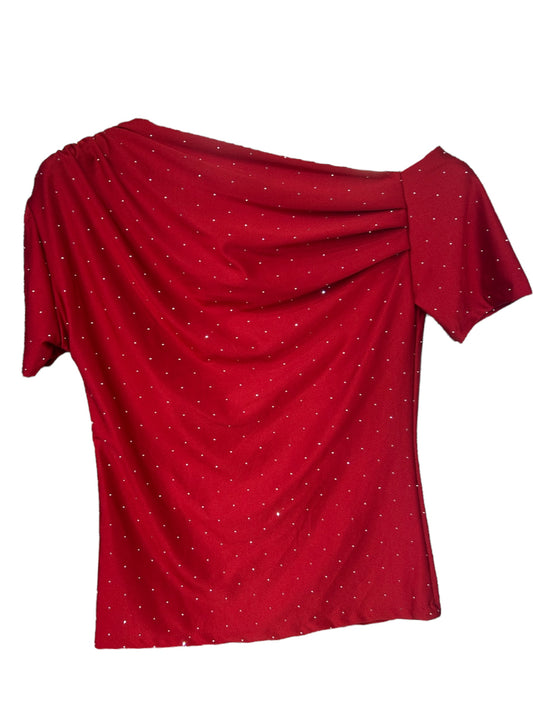 Maglia Monospalla con Strass